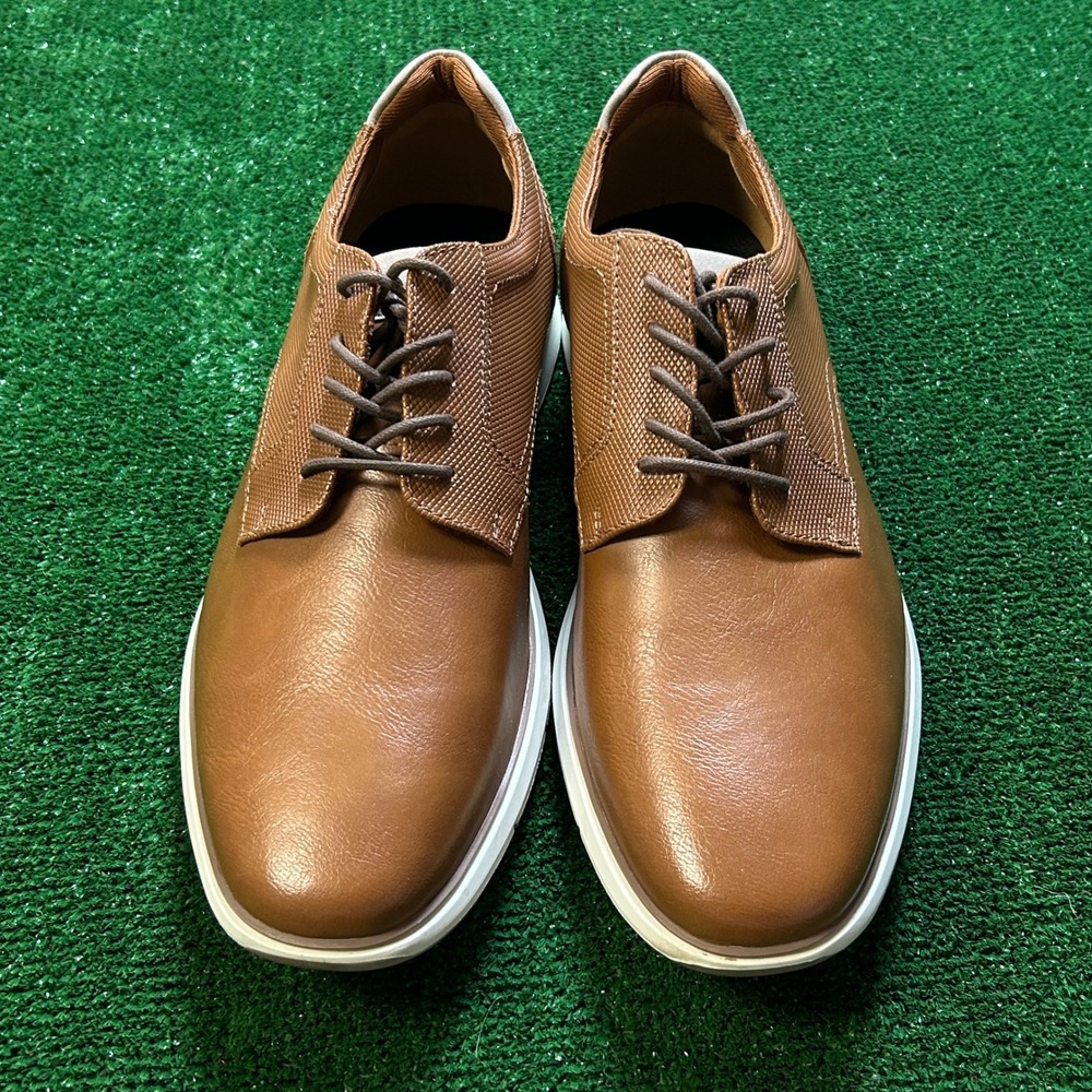 Alfani Landan Hybrid Dress Lace Up Sneaker Cognac Brown 11M - Picture 8 of 8